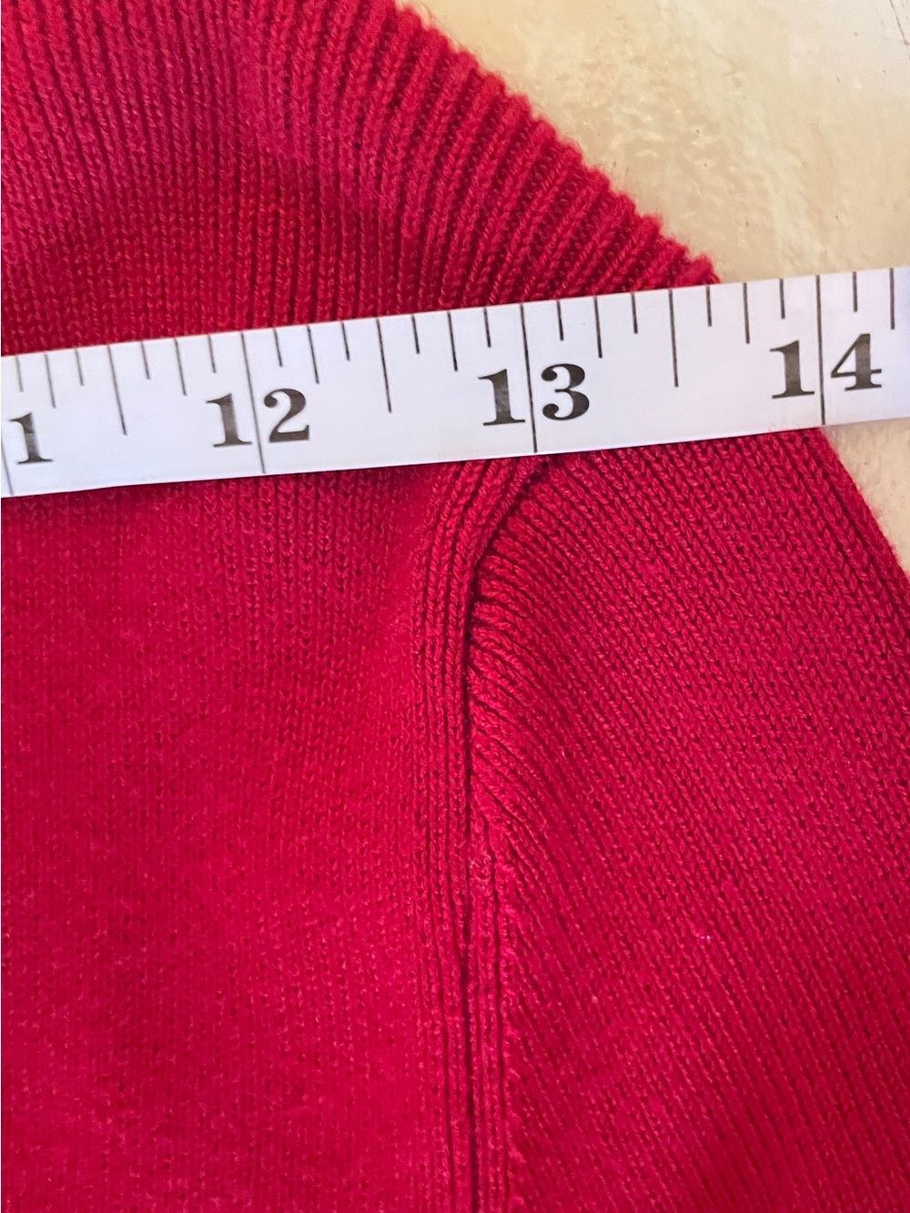 GUESS Women's Red V-Neck Long Sleeve Top with Center Accent - Picture 11 of 11